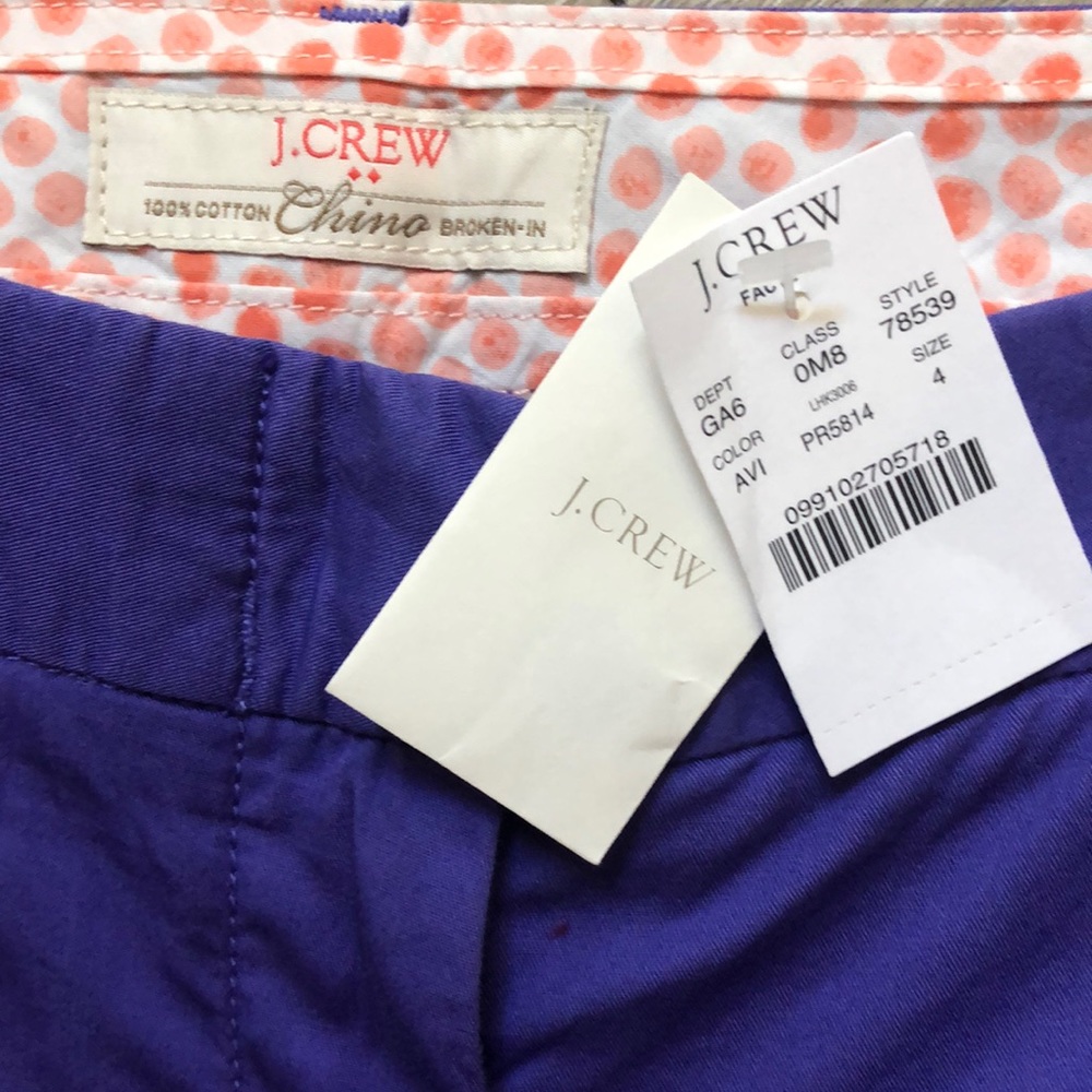 J Crew “Broken-In“ Chino Shorts